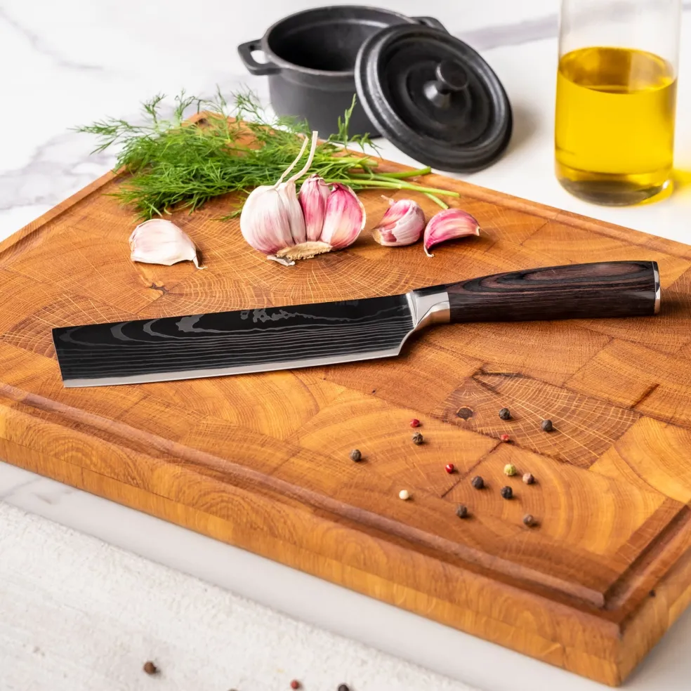 Shinrai Knives - Damascus Print 9-delige Messenset