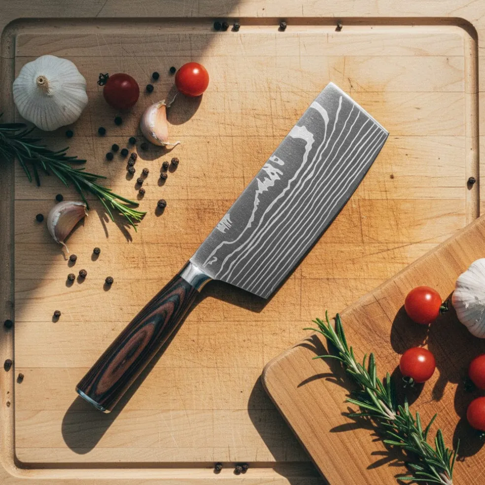 Shinrai Knives - Damascus Print 14-delige Messenset - Master collection XXL set