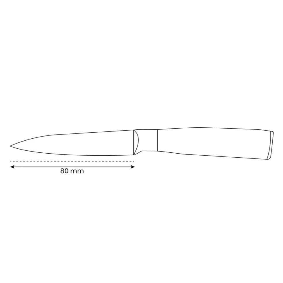 Shinrai Knives - Damascus Print Epoxy Sapphire Print Schilmes 8 cm