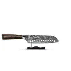 Shinrai Knives - Damascus Print 2-delige Messenset - Santoku + Schilmes