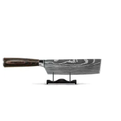 Shinrai Knives - Damascus Print 2-delige Messenset - Nakiri + Schilmes