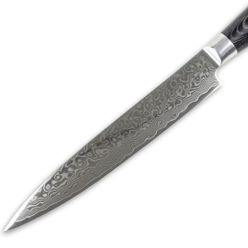 Shinrai Knives - Damast Pakka Wood Vleesmes 20 cm