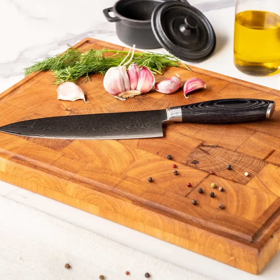 Shinrai Knives - Damast Pakka Wood 6-delige Messenset