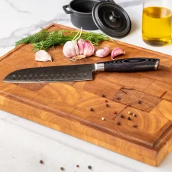 Shinrai Knives - Damast Pakka Wood 3-Delige Messenset