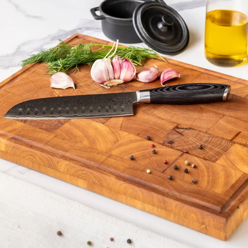 Shinrai Knives - Damast Pakka Wood 3-Delige Messenset