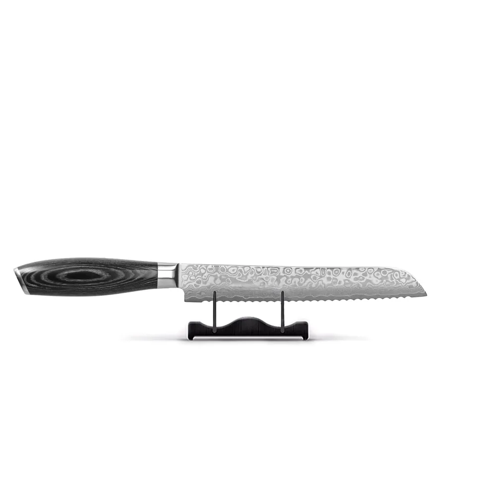 Shinrai Knives - Damast Pakka Wood 6-delige Messenset + Messenblok Robur
