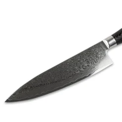 Shinrai Knives - Damast Pakka Wood 6-delige Messenset + Magnetisch Messenblok Scalae - Acacia hout