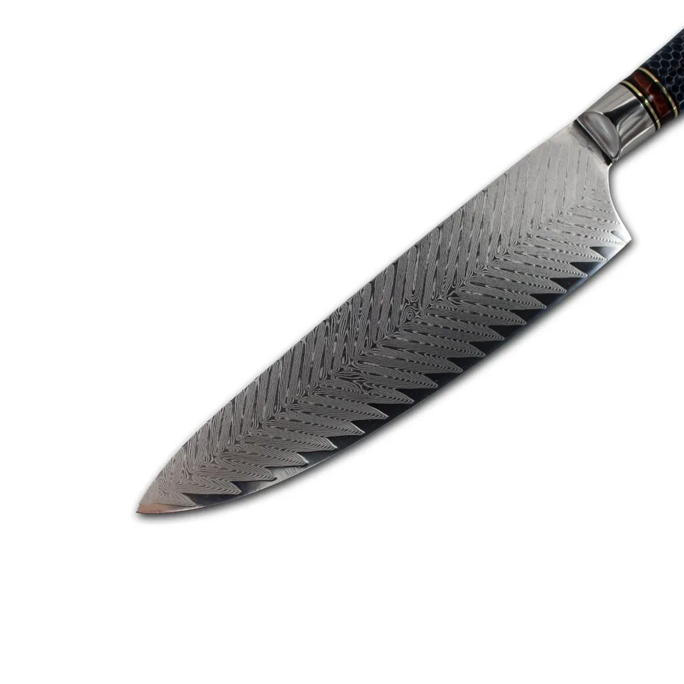 Shinrai Knives - Dragonfire Micarta Jewels Koksmes 20 cm - Special Edition