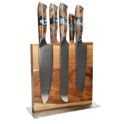 Shinrai Knives - Eclipse 6-delige Messenset + Messenblok Cito dubbelzijdig
