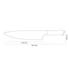 Shinrai Knives - Eclipse Series Damascus Koksmes 20 cm