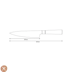 Shinrai Knives - Epoxy Onyx Damascus Koksmes 20 cm