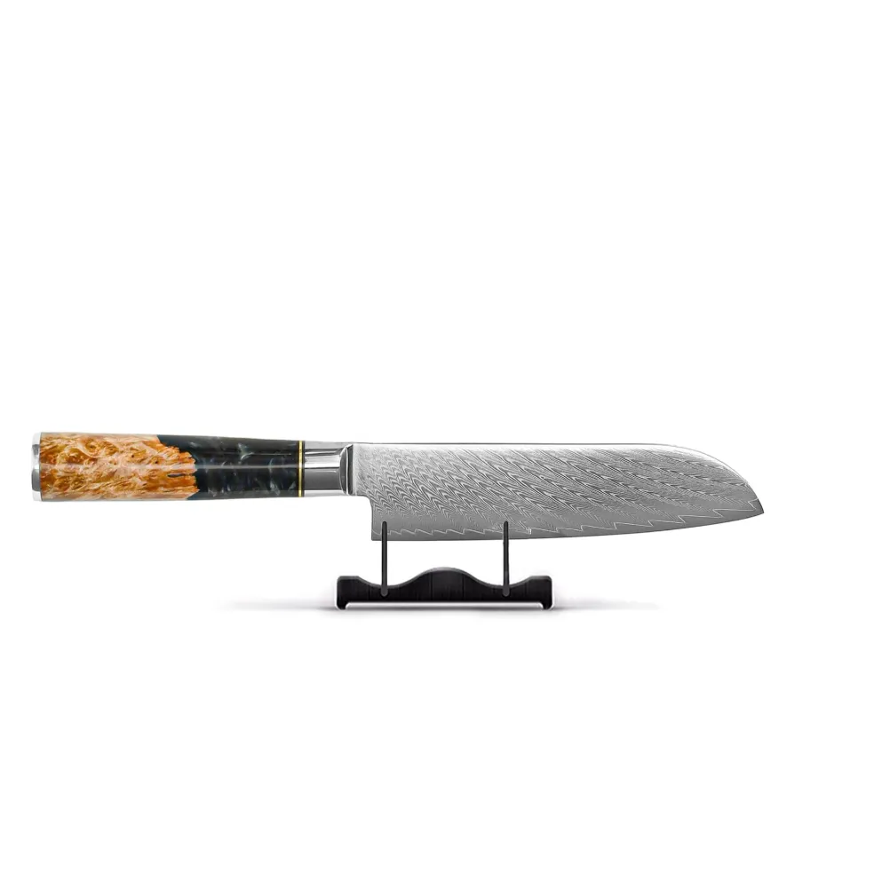 Shinrai Knives - Epoxy Onyx 6-delige Messenset + Messenblok Cito dubbelzijdig