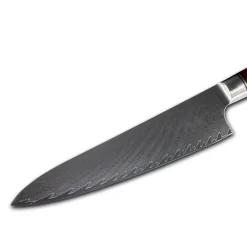 Shinrai Knives - Epoxy Ruby Damascus Koksmes 20 cm
