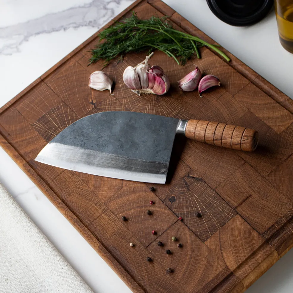 Shinrai Knives - Hakmes Bruin - 19 cm