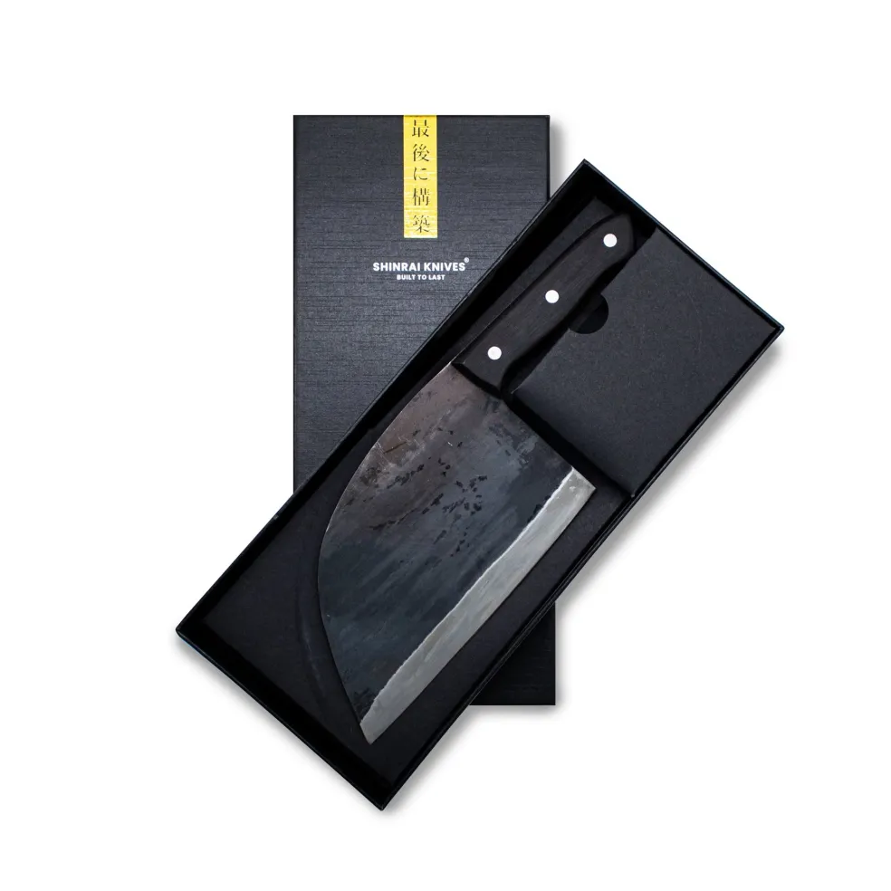 Shinrai Knives - Hakmes Zwart - 19 cm