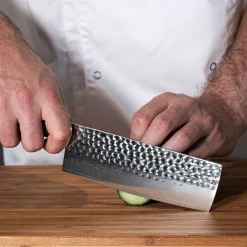 Shinrai Knives - Hammered Damast BR Nakiri mes 18 cm