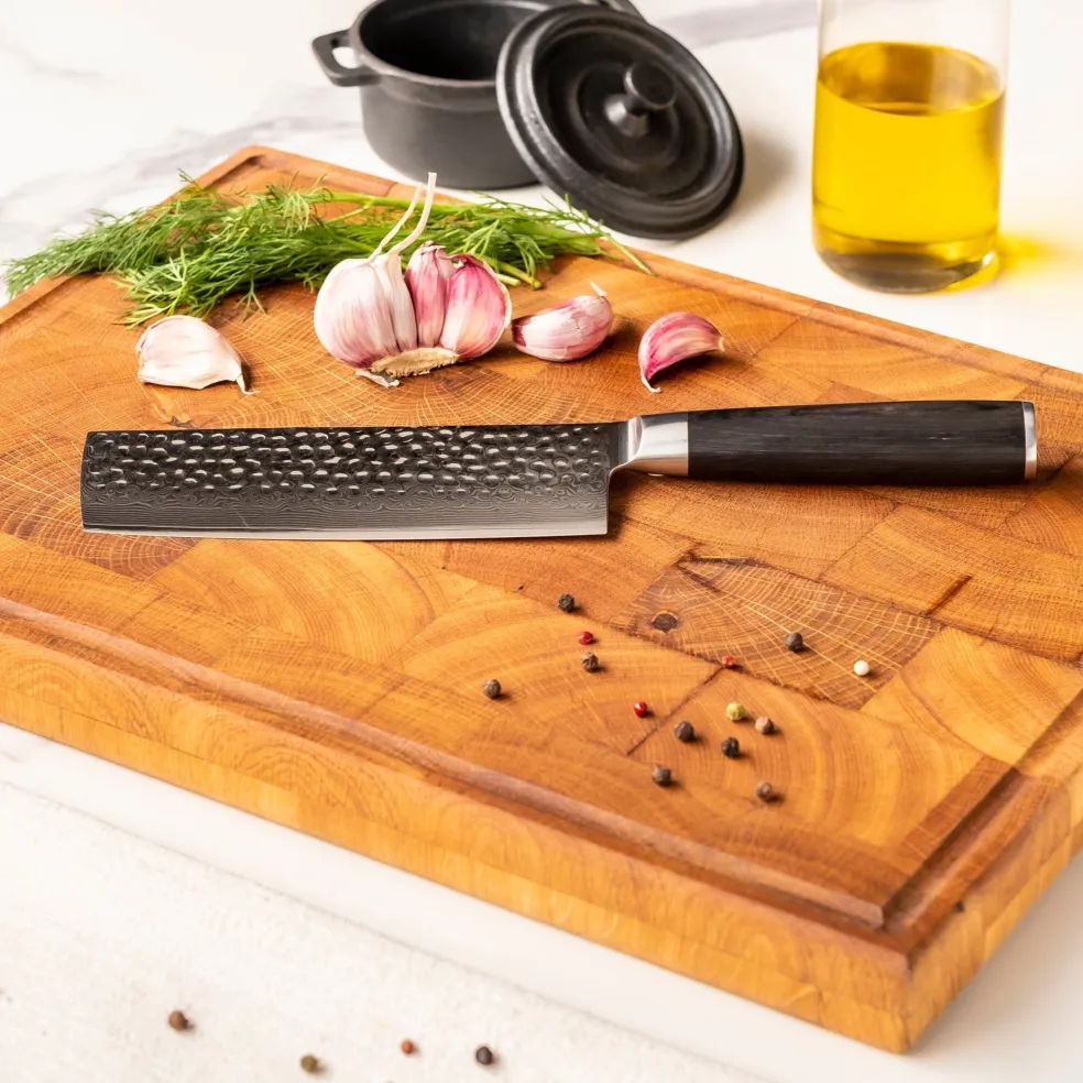 Shinrai Knives - Hammered Damast BR Nakiri mes 18 cm