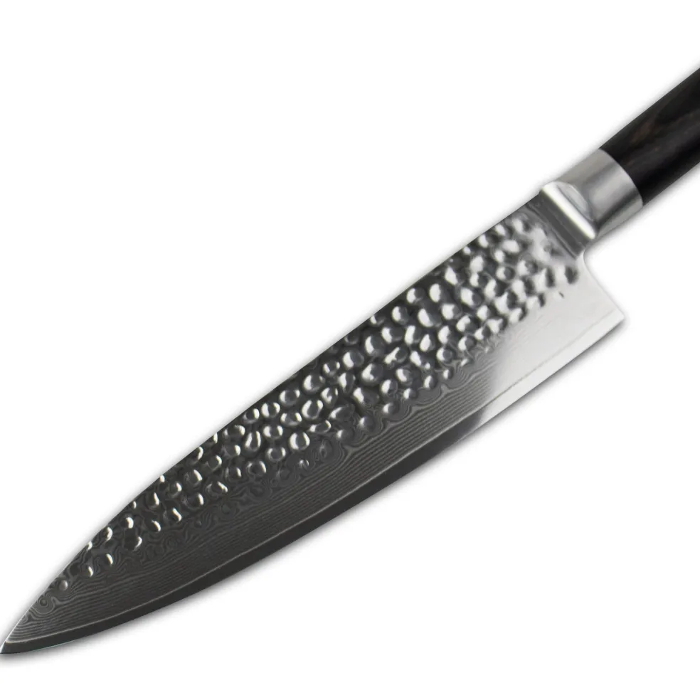 Shinrai Knives - Hammered Damast BR - Damascus Koksmes 20 cm