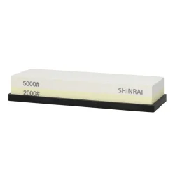 Shinrai Knives - Hammered Damast BR 5-delige Messenset + Messenblok + Slijpsteen