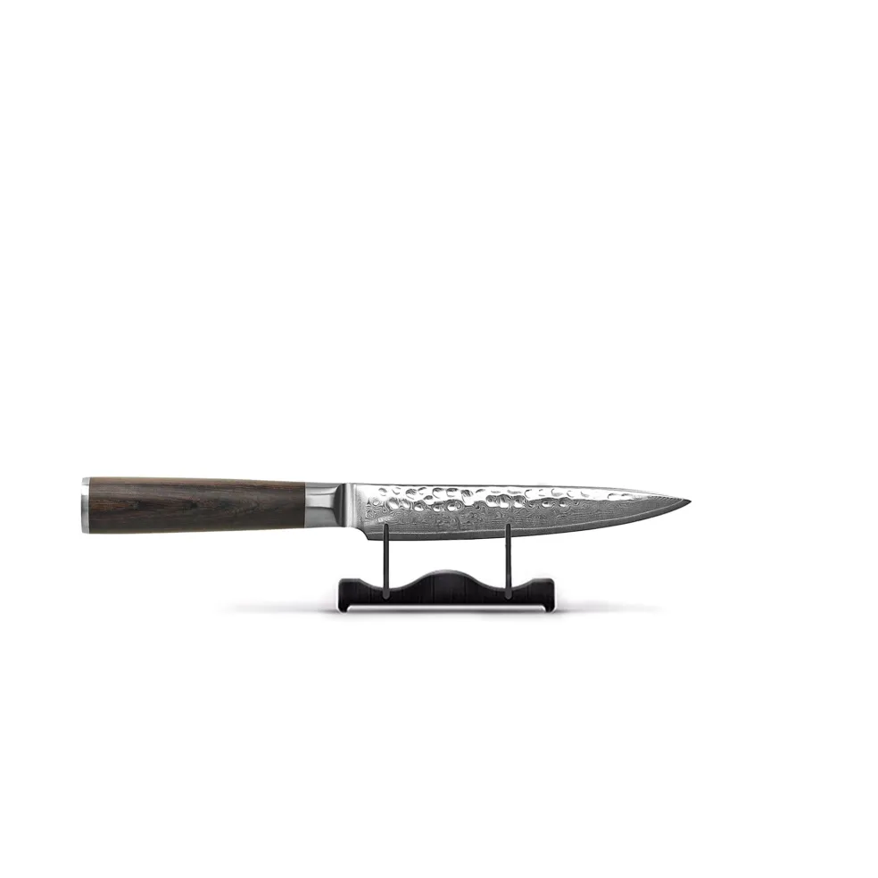 Shinrai Knives - Hammered Damast BR 5-delige Messenset + Messenblok Cito dubbelzijdig