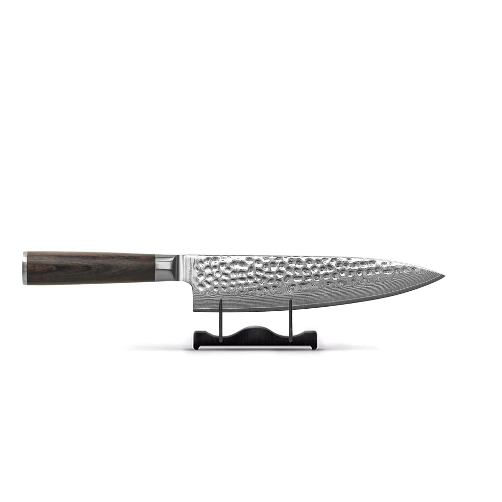 Shinrai Knives - Hammered Damast BR 5-delige Messenset + Messenblok Cito dubbelzijdig