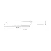 Shinrai Knives - Hammered RVS Broodmes 20 cm