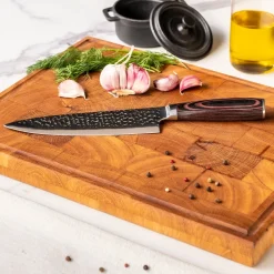 Shinrai Knives - Hammered RVS - 3-delige Messenset