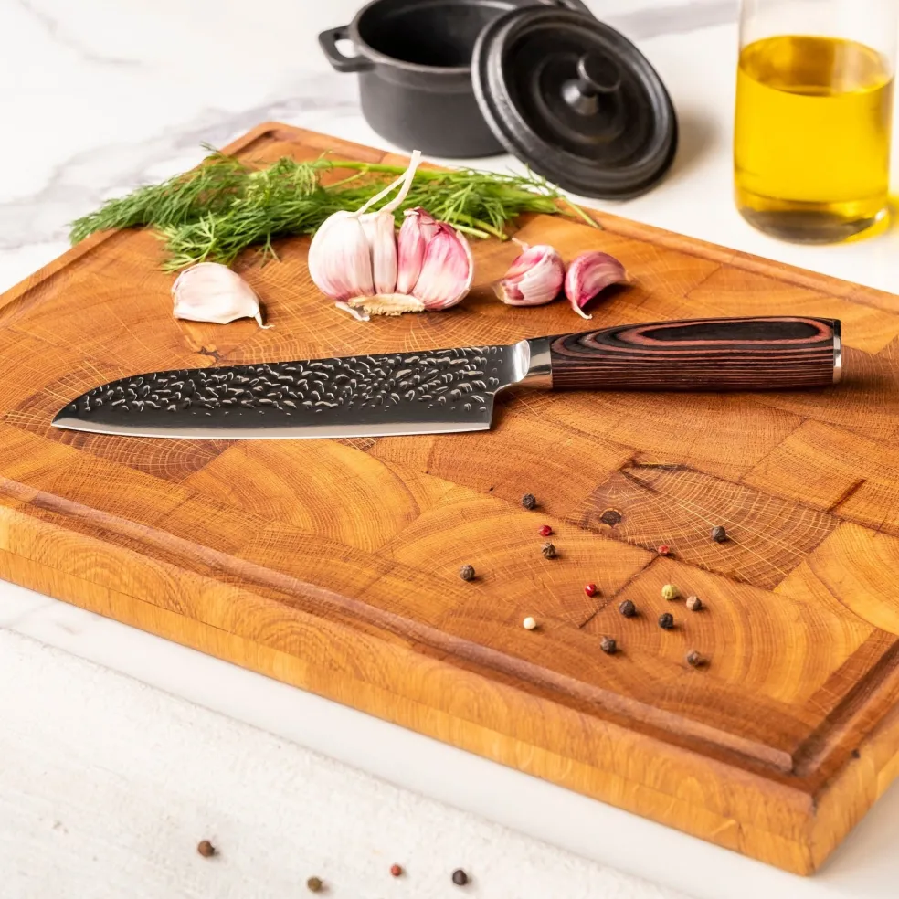 Shinrai Knives - Hammered RVS - 3-delige Messenset