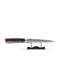 Shinrai Knives - Hammered RVS 6-delige Messenset + Messenblok + Slijpsteen