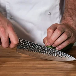Shinrai Knives - Hammered RVS - Koksmes 20 cm