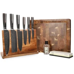 Shinrai Knives - Hammered RVS Mega Bundel - All you need