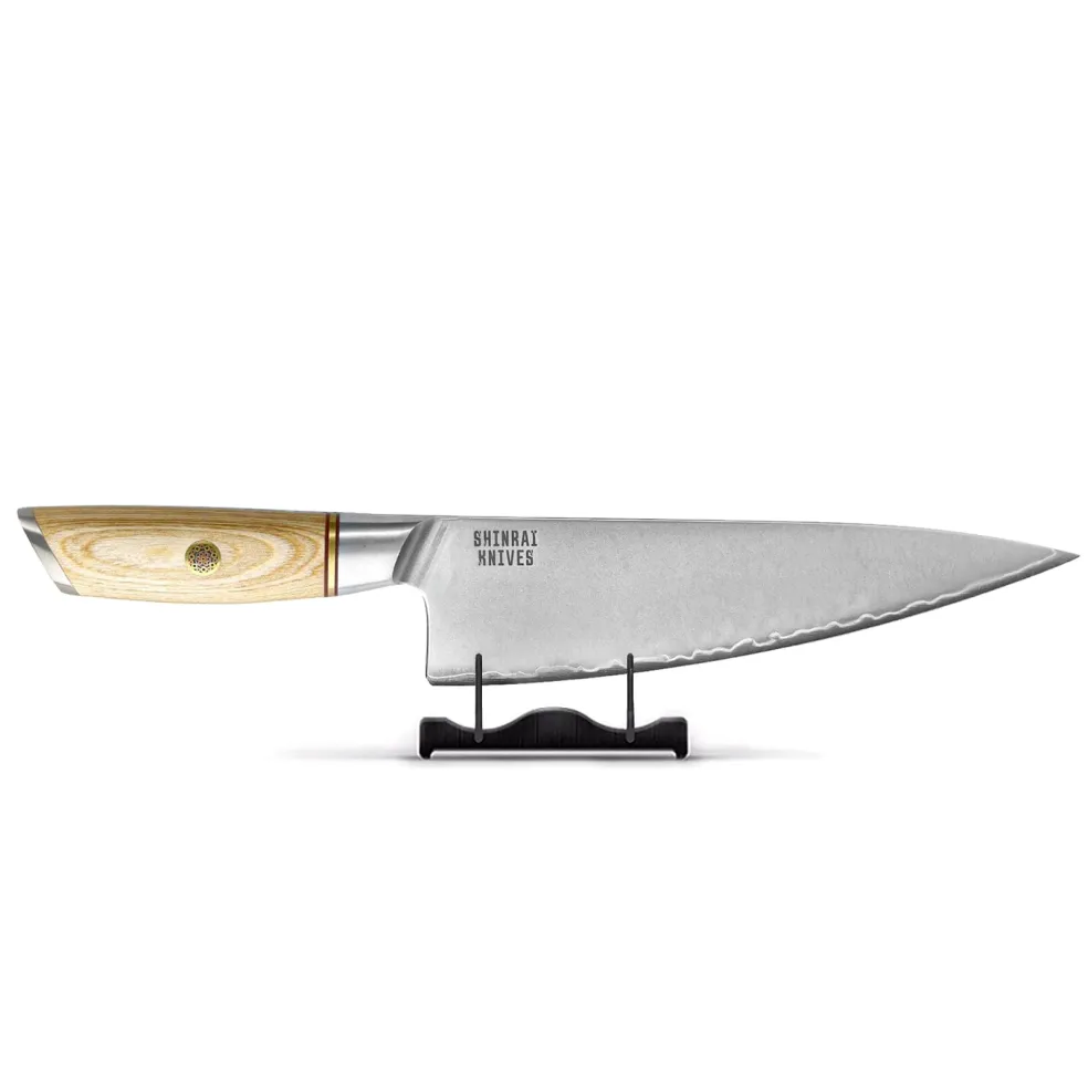 Shinrai Knives - Hikari Damascus Koksmes 20 cm