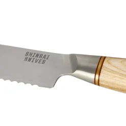 Shinrai Knives - Hikari Damascus 5-delige messenset + Messenblok Stans