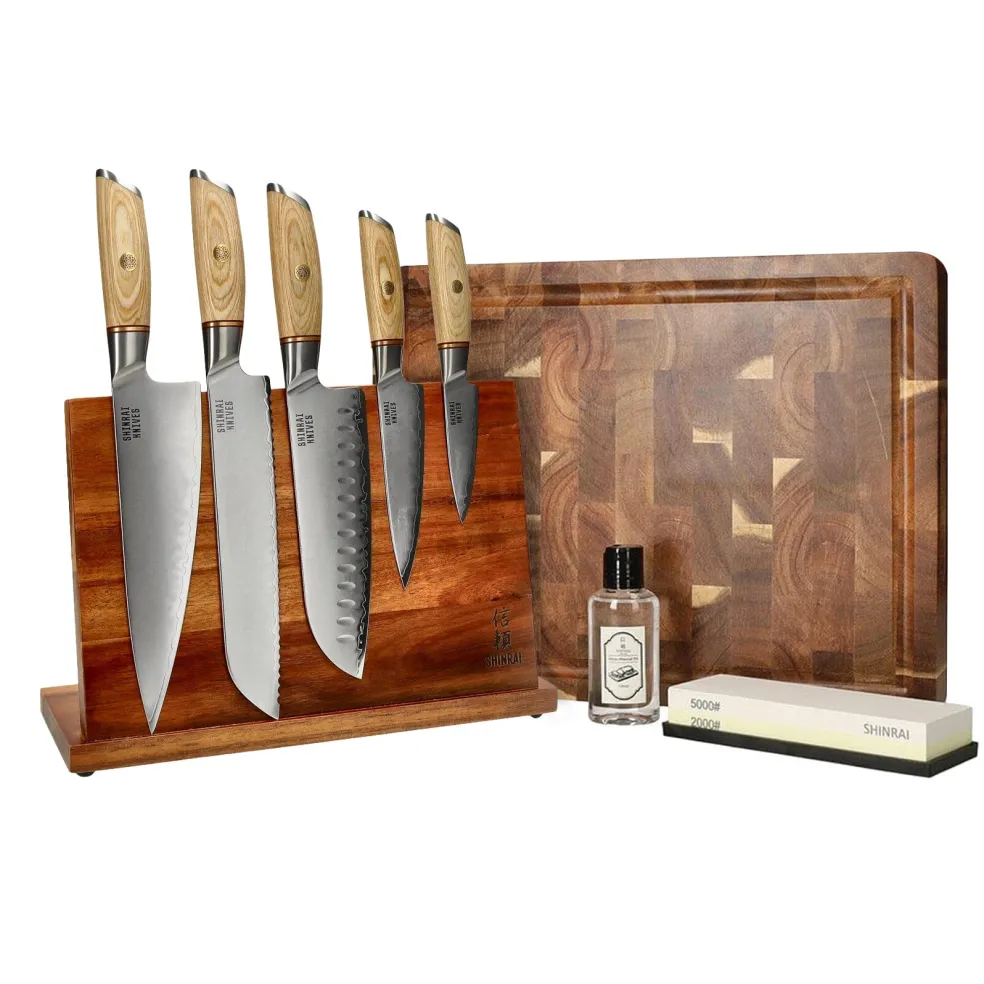 Shinrai Knives - Hikari Damascus Mega Bundel - All you need