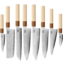 Shinrai Knives - Kirameki Damascus 8-delige messenset