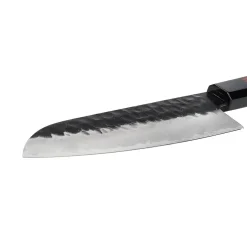 Shinrai Knives - Kurayami Damascus Santokumes 18 cm