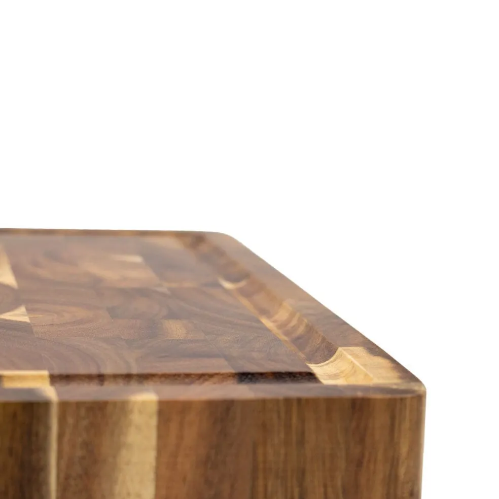 Shinrai Knives - Luxe Snijplank Acaciahout - Kopshout - 40 x 30 x 4.5 cm