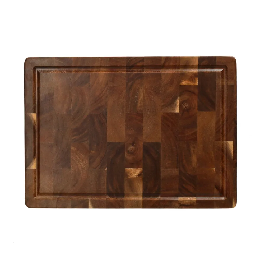Shinrai Knives - Luxe Snijplank Acaciahout - Kopshout - 35 × 25 × 2.5 cm
