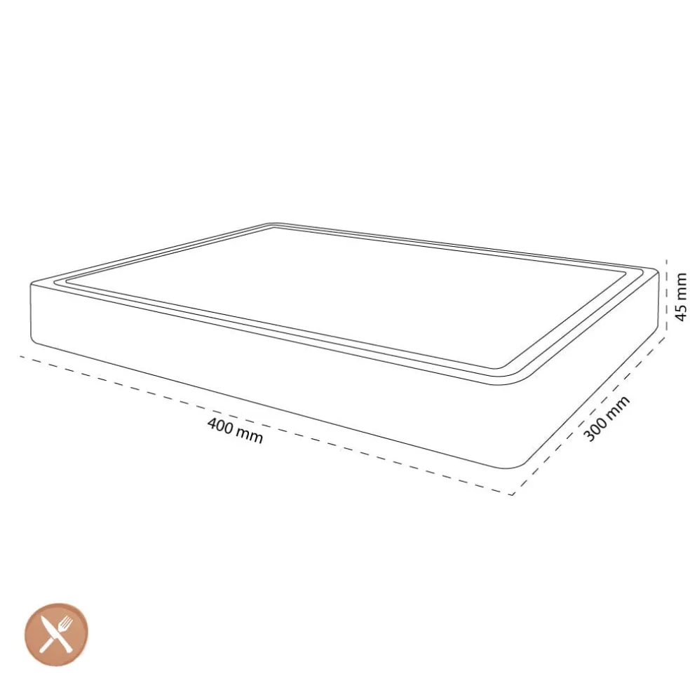 Shinrai Knives - Luxe Snijplank Teakhout - Kopshout - 40 x 30 x 4.5 cm