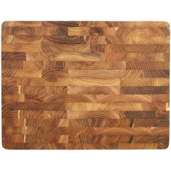 Shinrai Knives - Luxe Snijplank Teakhout - Kopshout - 40 x 30 x 4.5 cm