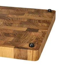Shinrai Knives - Luxe Snijplank Teak hout - Kopshout - 35 × 25 × 2.5 cm