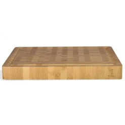 Shinrai Knives - Luxe Snijplank Massief Bamboehout - Kopshout - 40 x 30 x 4.5 cm