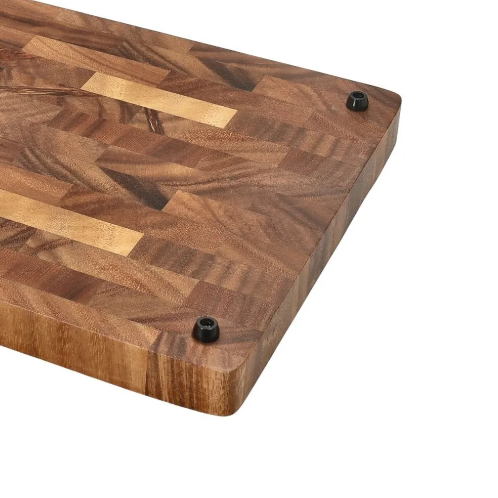 Shinrai Knives - Luxe Snijplank Walnotenhout - Kopshout - 35 × 25 × 2.5 cm