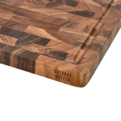 Shinrai Knives - Luxe Snijplank Walnotenhout - Kopshout - 35 × 25 × 2.5 cm