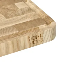 Shinrai Knives - Luxe Snijplank Essenhout - Kopshout - 40 × 30 × 4.5 cm