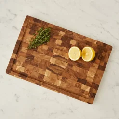 Shinrai Knives - Luxe Snijplank Teakhout - Kopshout - Bundel