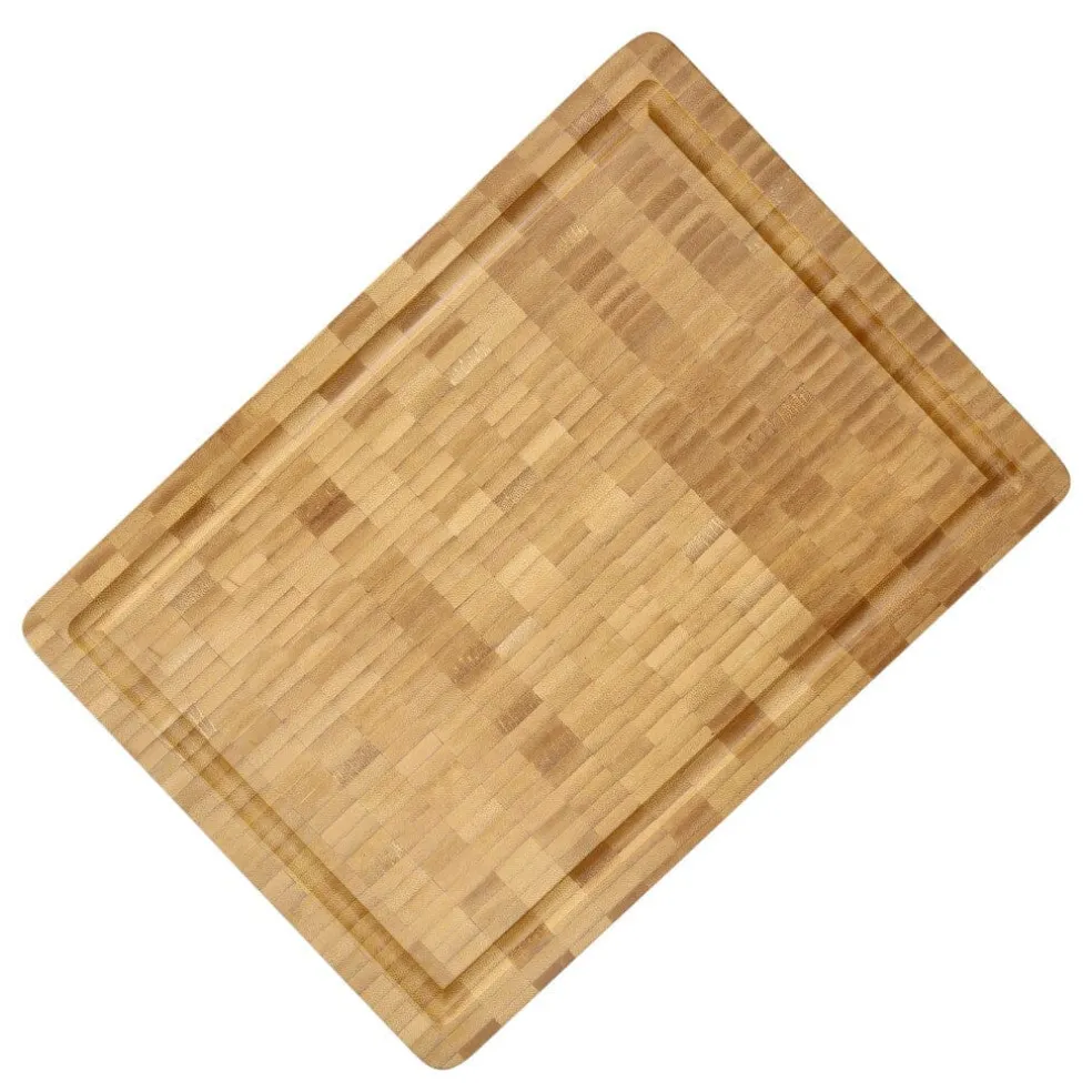Shinrai Knives - Luxe Snijplank Bamboehout - Kopshout - 35 × 25 × 2.5 cm