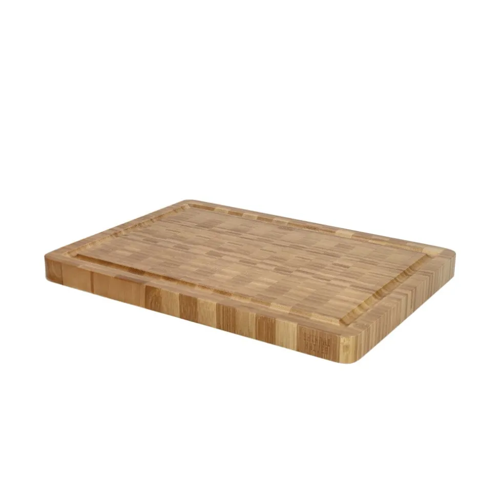 Shinrai Knives - Luxe Snijplank Massief Bamboehout - Kopshout - Bundel