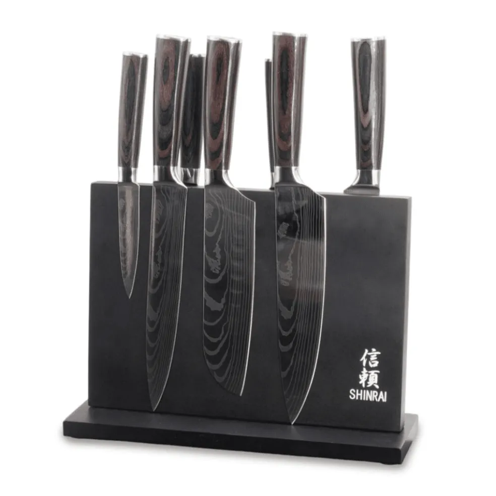 Shinrai Knives - Magnetisch Messenblok Dubbelzijdig - Zwart