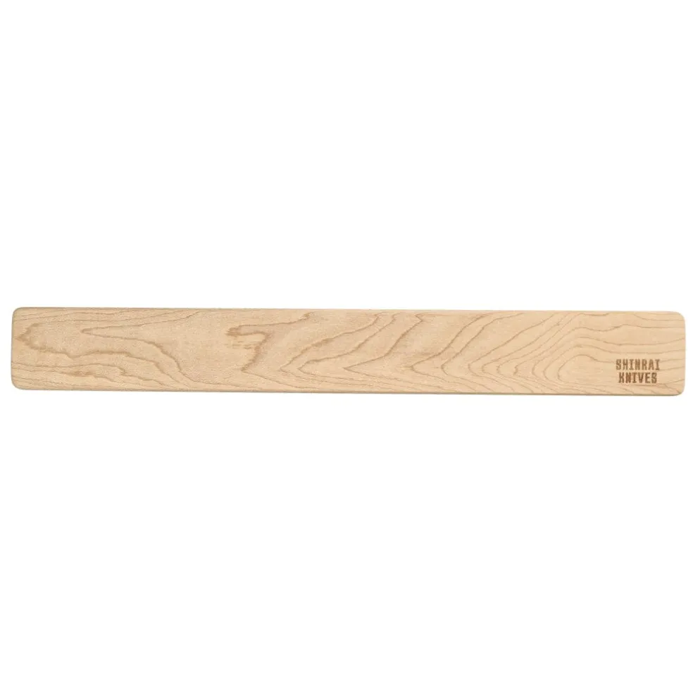 Shinrai Knives - Messenmagneet Muurstrip 40 cm - Esdoornhout